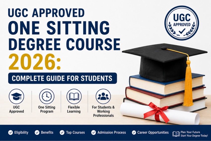 UGC Approved One Sitting Degree Course 2026