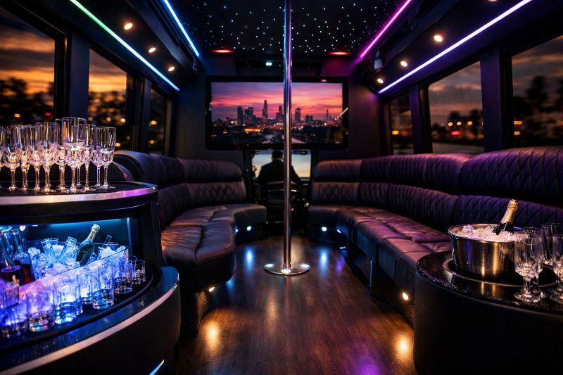 party bus features