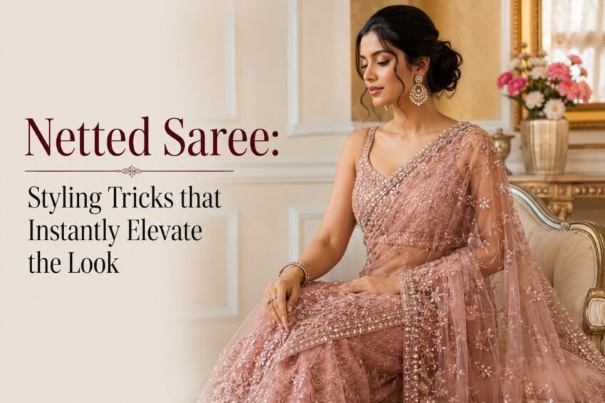 netted saree for women celebrity drapes
