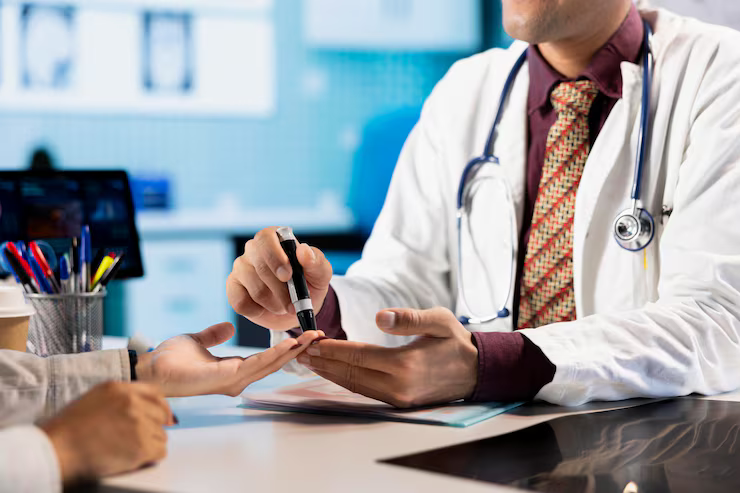 medical consultation with physician using insulin injector patient 482257 122819 1