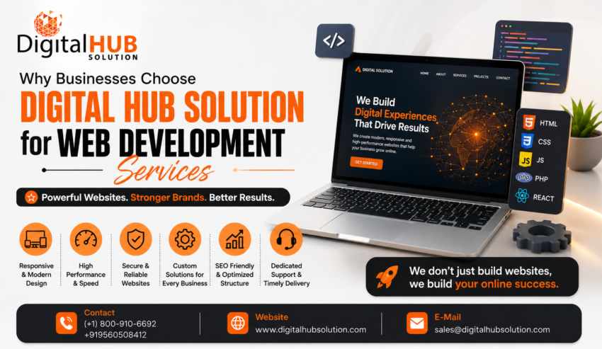 Why Businesses Choose Digital Hub Solution for Web Development Services