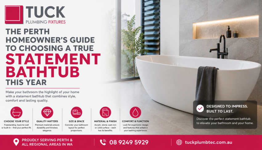 The Perth Homeowners Guide to Choosing a True Statement Bathtub This Year