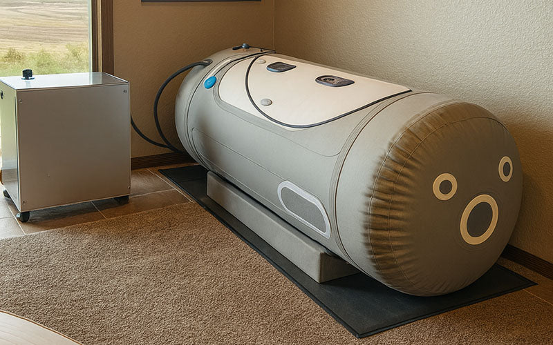 inflatable hyperbaric chamber home therapy rural view