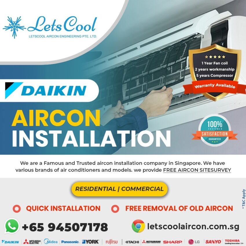 daikin aircon installation