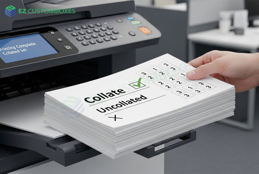 what does collate mean when printing