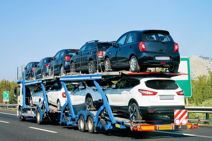cars carrier road truck transporter 250132 7757