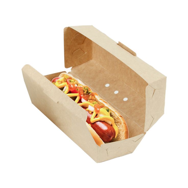 Caja para hotdog Blanco