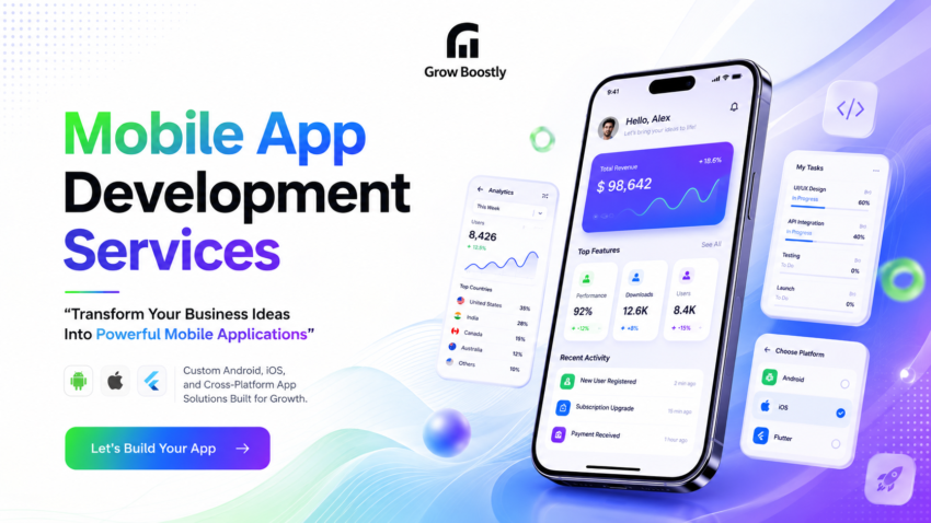 Growboostly mobile app development services 1