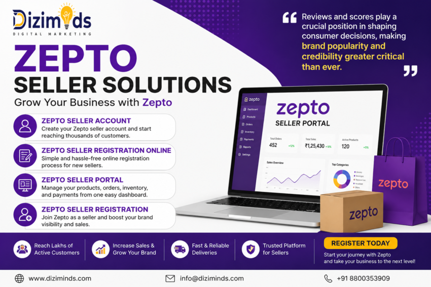 Zepto seller solutions digital marketing banner