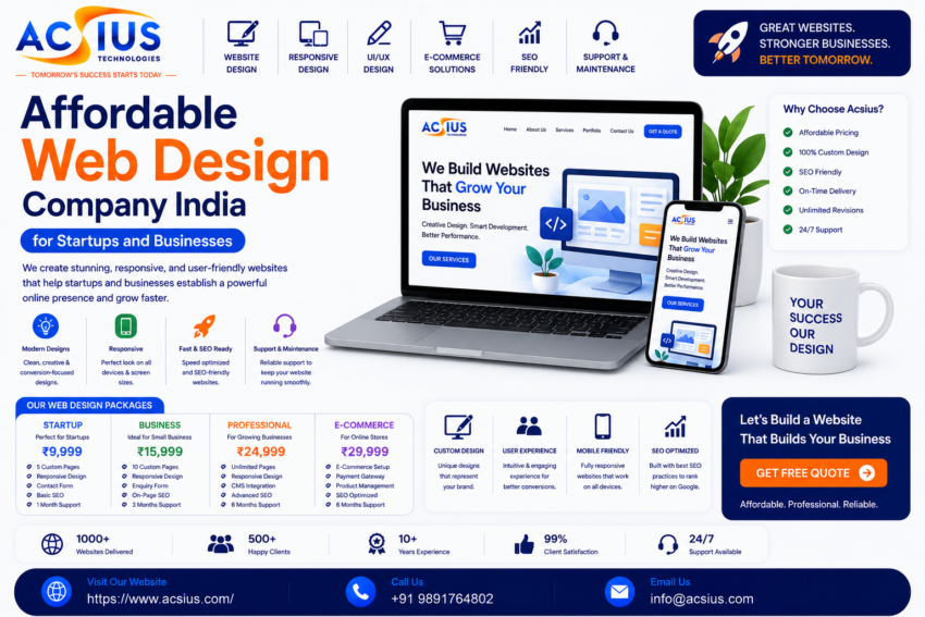 Professional web design services for businesses