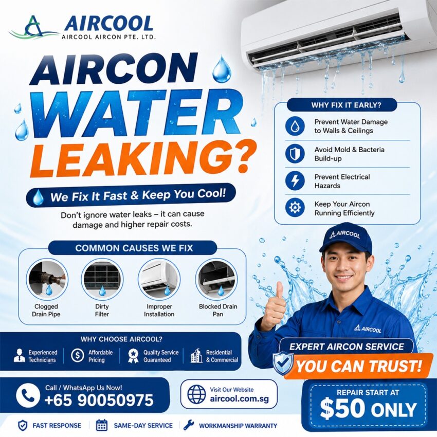 Aircon water leaking