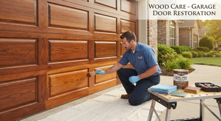 garage door wood care