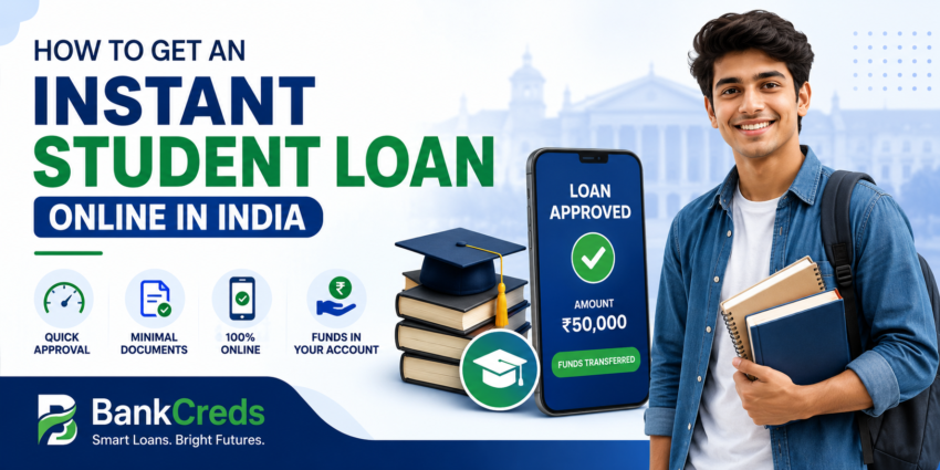 Instant student loans approval in India