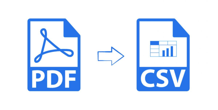 pdf to csv converted from jpg