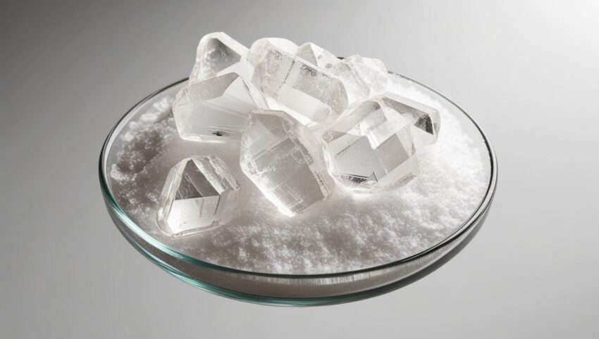 phoenix v0.9 generate a highly detailed image of Pentaerythritol raw material showcasing its 1