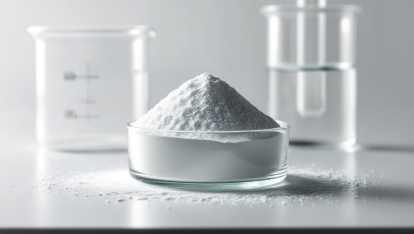 phoenix v0.9 generate an image of a laboratory setup with a clear view of Sodium Metabisulfit 3
