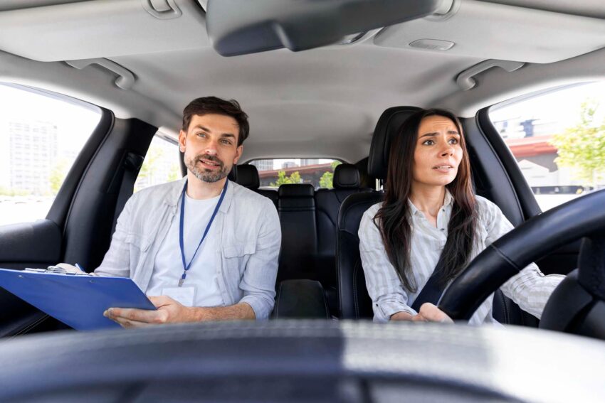 imageye imgi 3 unconfident millennial pretty woman driving car wi J24N37N