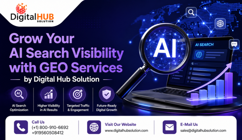 Grow Your AI Search Visibility with GEO Services by Digital Hub Solution