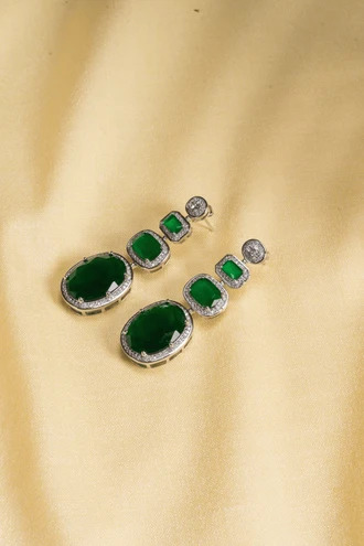 green ruby drop earrings 1 1