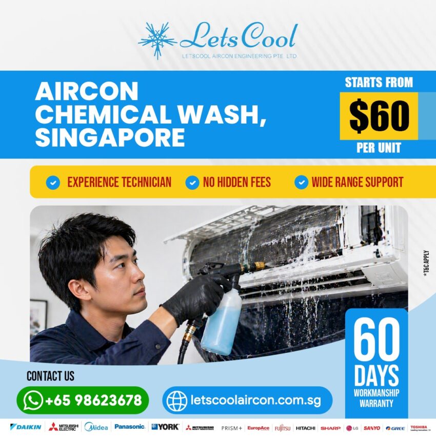 Aircon chemical wash Singapore