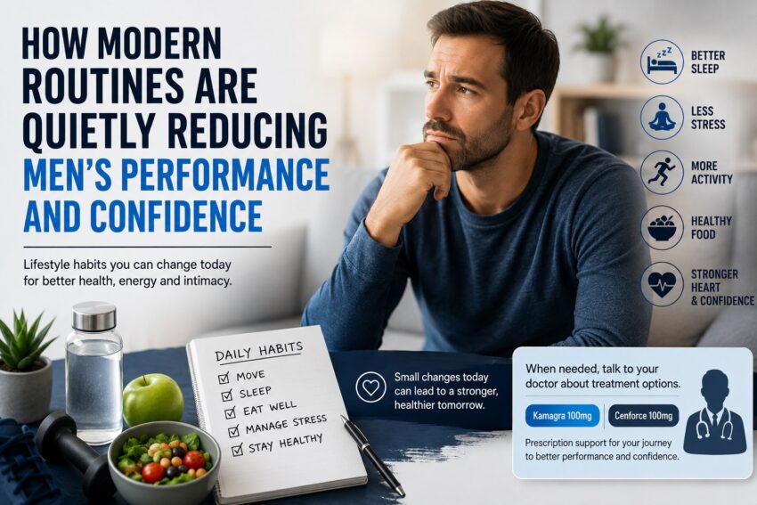 how modern routines reduce mens performance and confidence