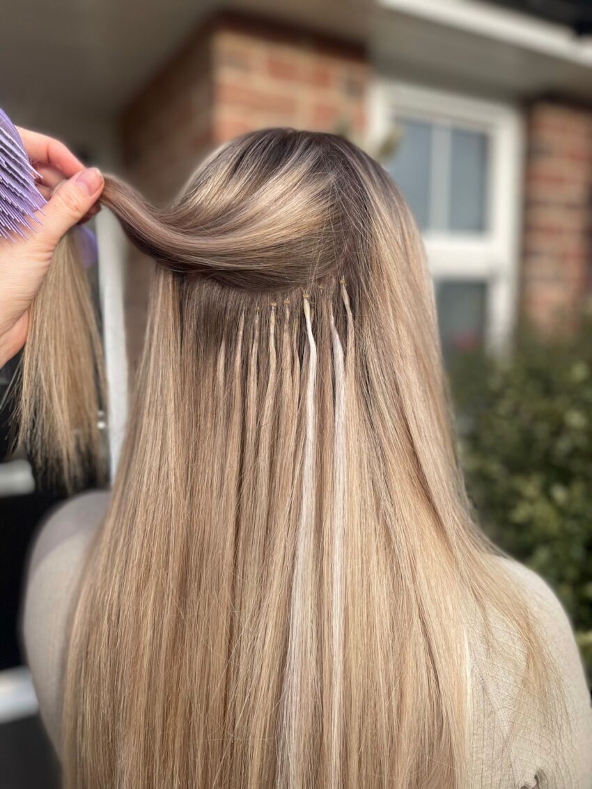 Annie after nano hair extensions