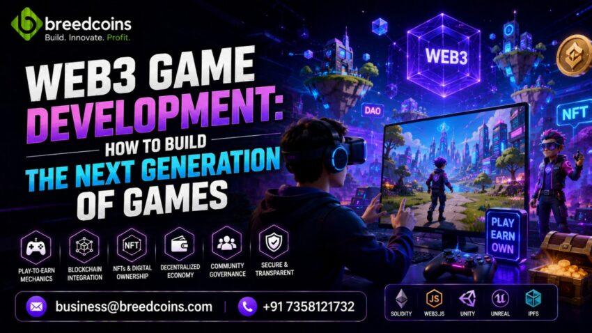 Web 3 game development company Breedcoins