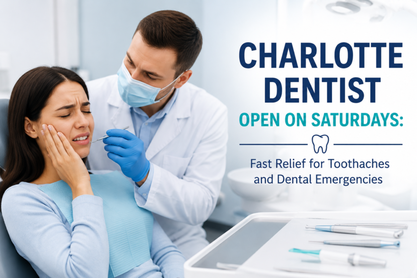 Charlotte Dentist Open on Saturdays Fast Relief for Toothaches and Dental Emergencies