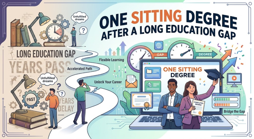 One Sitting Degree After a Long Education Gap