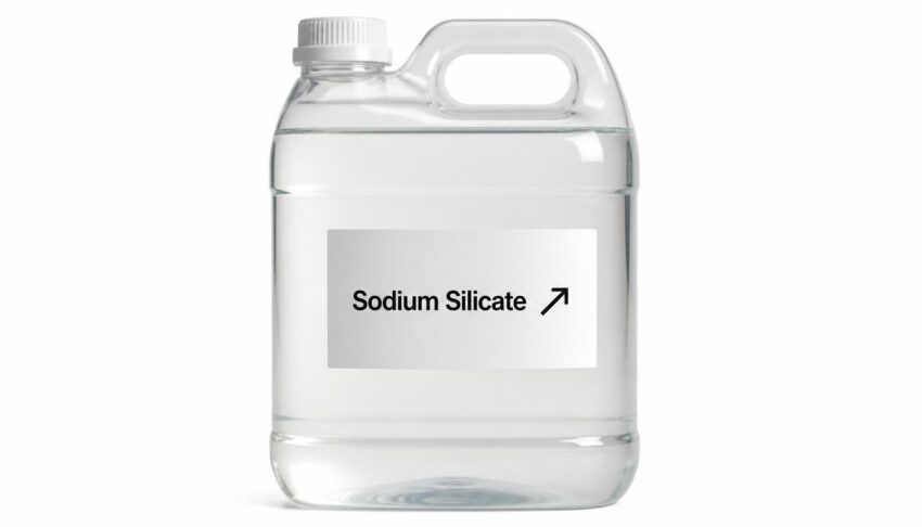 gpt image 2 Create a photorealistic professional product image of Sodium Silicate only shown 0