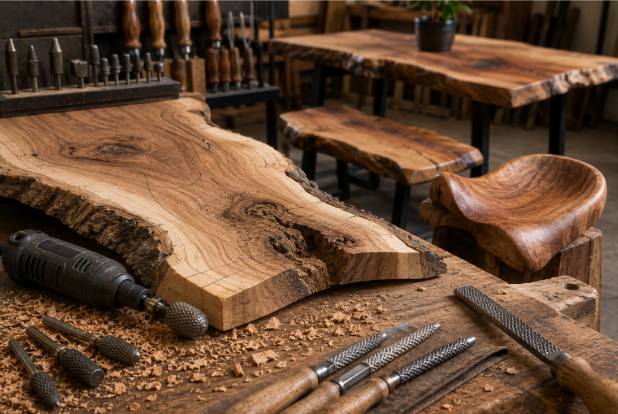 saddle seat carving