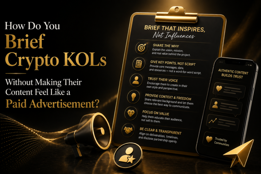 How Do You Brief Crypto KOLs Without Making Their Content Feel Like a Paid Advertisement