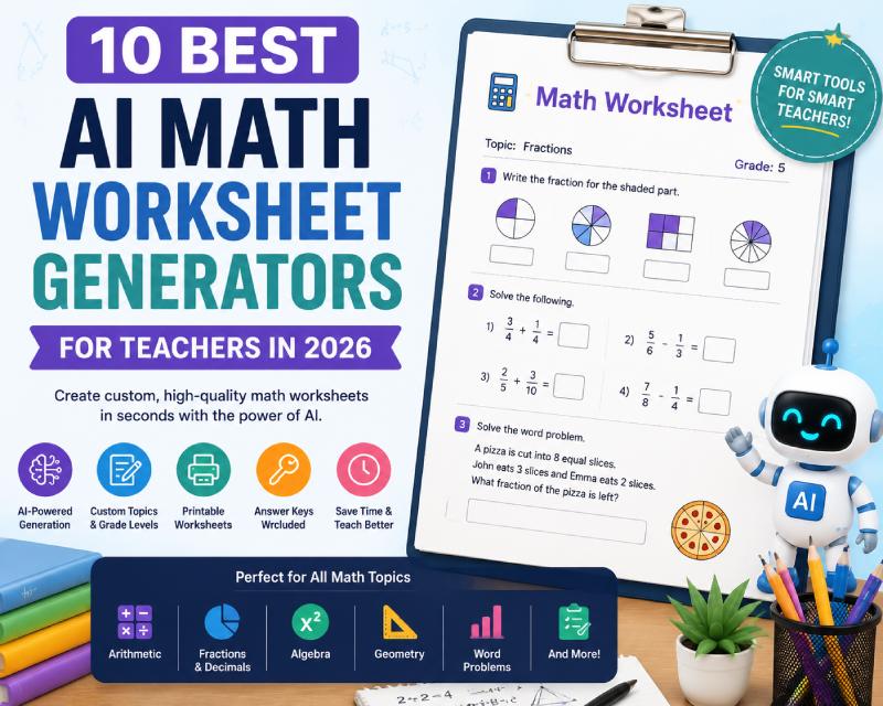AI math worksheet generators