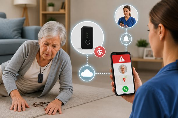 How Fall Detection Devices and Care Apps Work Together
