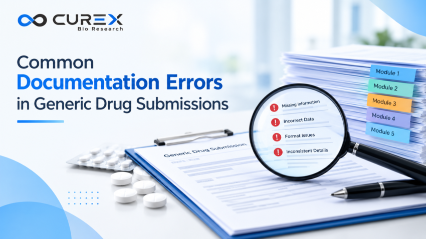 Common Documentation Errors in Generic Drug Submissions