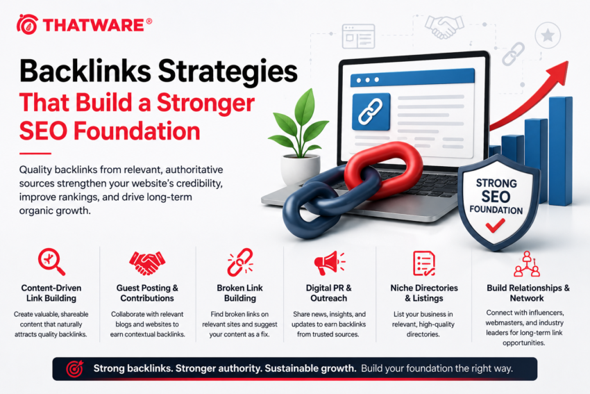 Backlinks Strategies SEO Infographic
