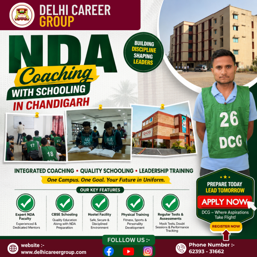 NDA Coaching with SCHOOLING IN CHANDIGARH