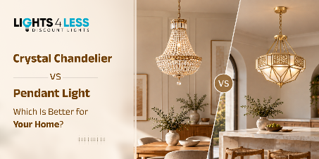 compressed Crystal Chandelier vs Pendant Light Which Is Better for Your Home