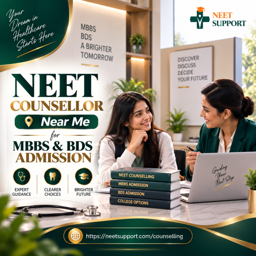 NEET Counsellor Near Me for MBBS BDS Admission NEET Support