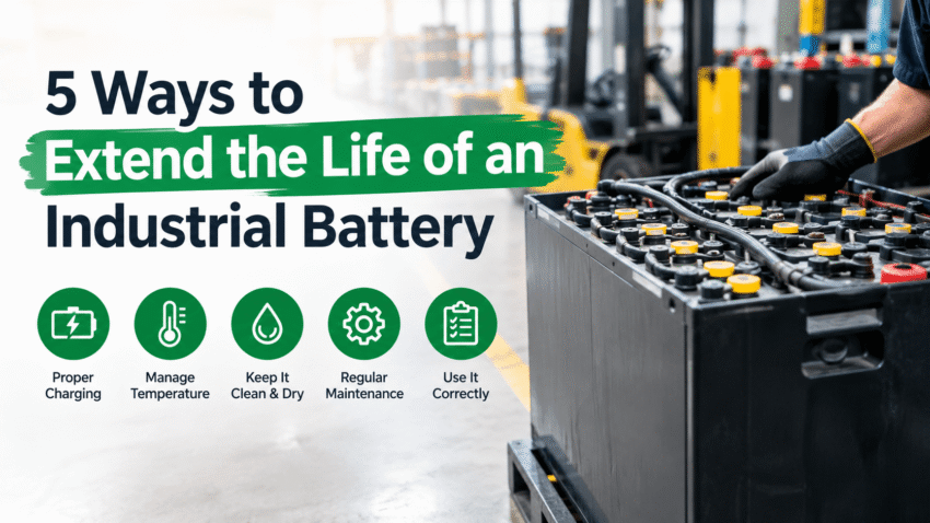 5 Ways to Extend the Life of an Industrial Battery 1