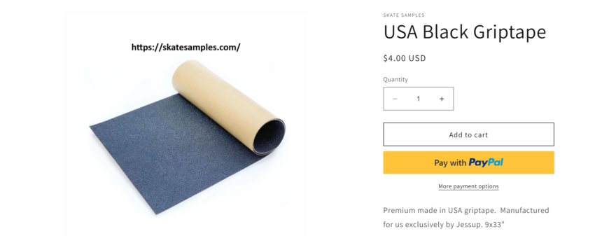 USA Black Griptape