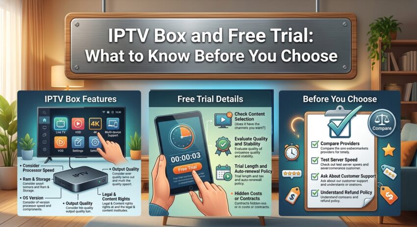 IPTV Box and Free Trial What to Know Before You Choose