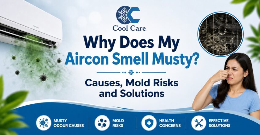 Why Does My Aircon Smell Musty Causes Mould Risks and Solutions