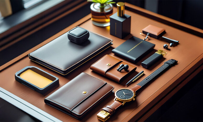 01 executive leather gift set