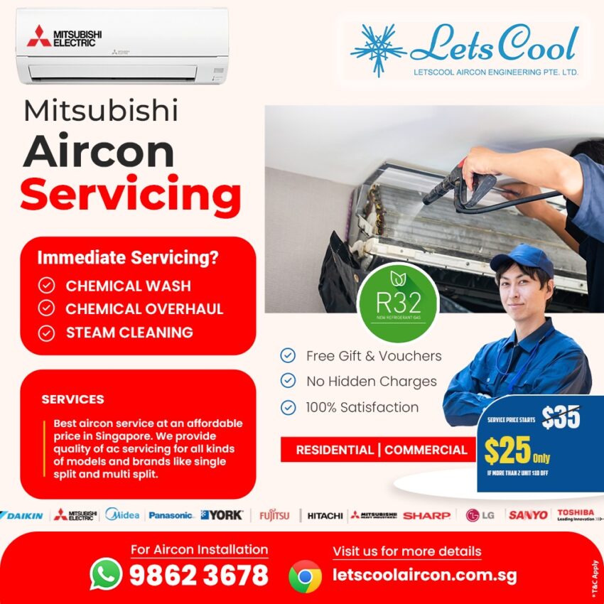 mitsubishi aircon servicing
