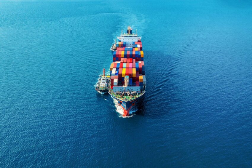 aerial view cargo ship with cargo container sea 1536x1024 1