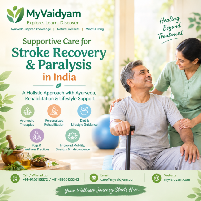 Ayurvedic Stroke Care and Paralysis Recovery in India A Supportive Approach to Rehabilitation 1