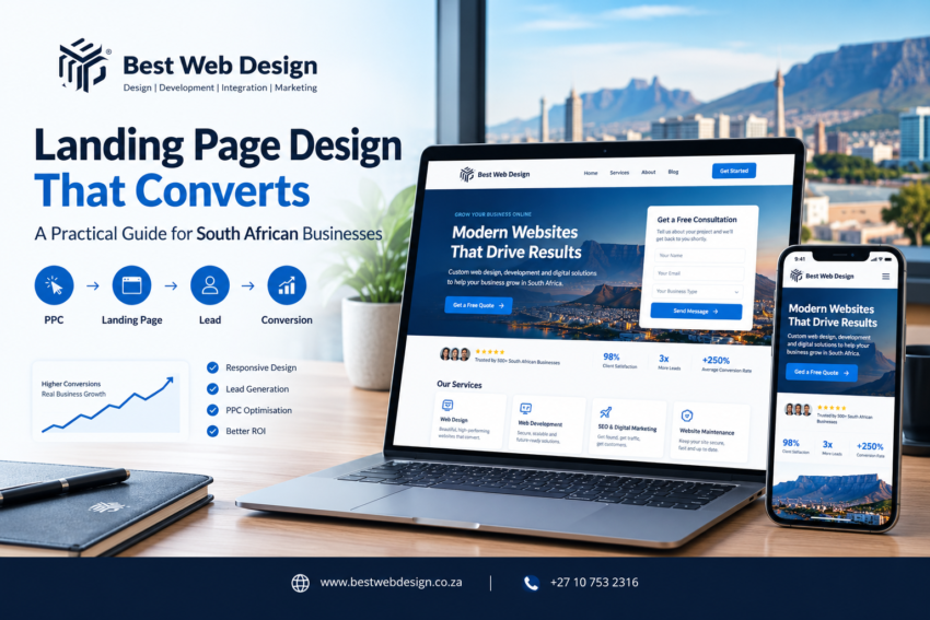 landing page design that converts south african businesses