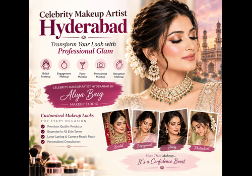 Celebrity Makeup Artist Hyderabad %E2%80%93 Transform Your Look with Professional Glam 1