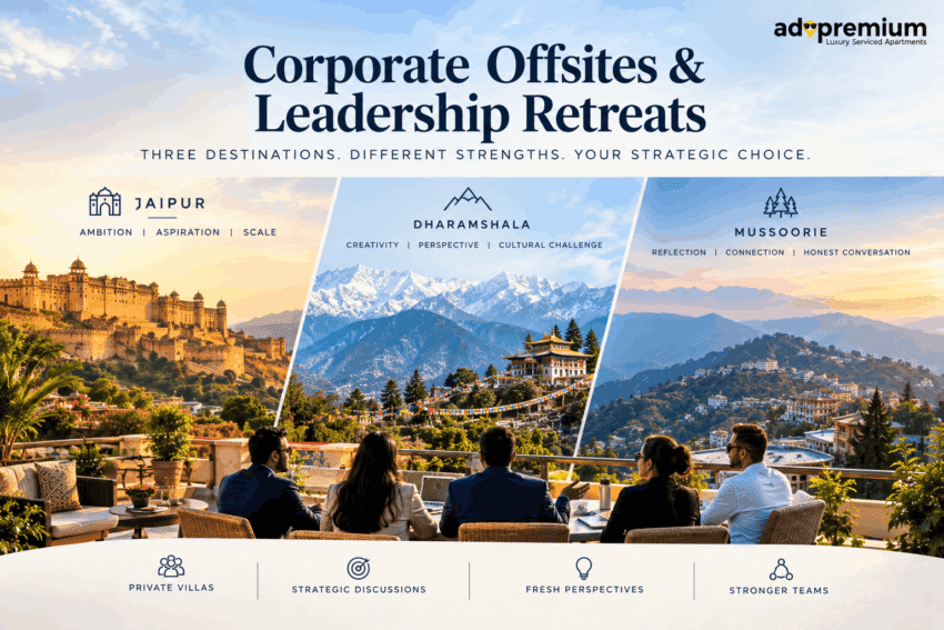 Corporate Offsite Leadership Retreat Jaipur Dharamshala Mussoorie Villas
